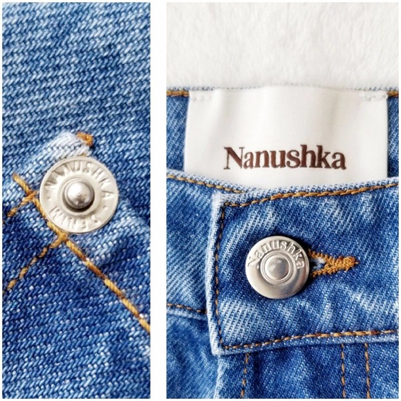 NANUSHKA RUNWAY KEMIA "ORGANIC COTTON" BOYFRIEND DENIM JEANS NWT $375 28 / US-6 - Picture 9 of 12